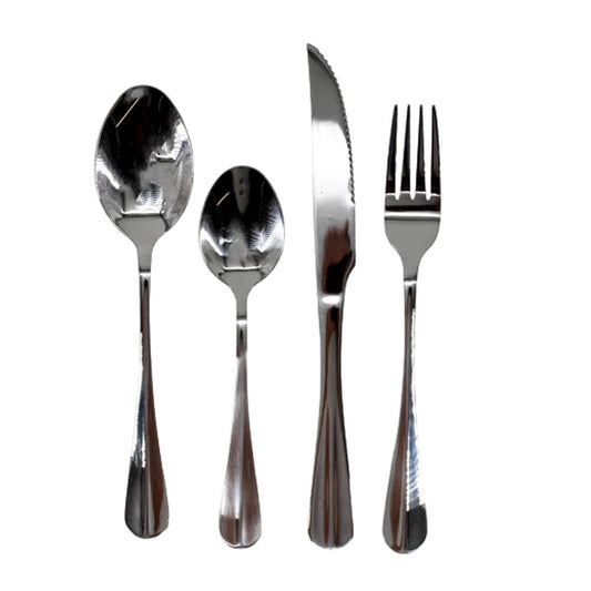 Conjunto 24 Peças Talheres Inox com Maleta