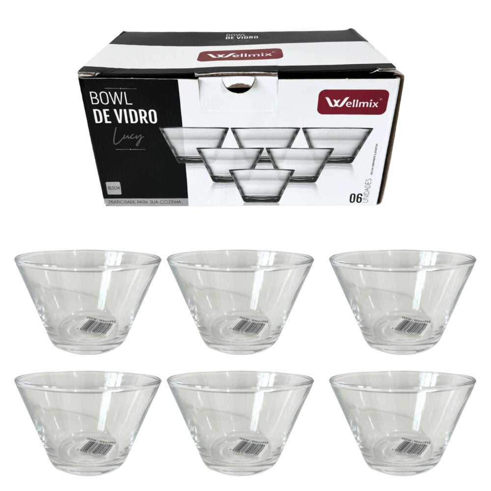 Conjunto 6 Unidades Bowl Lucy Vidro
