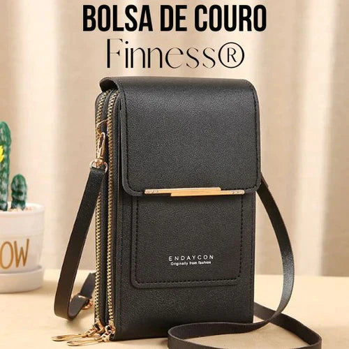 Bolsa de Couro Finness®: Estilo e Proteção Garantidos