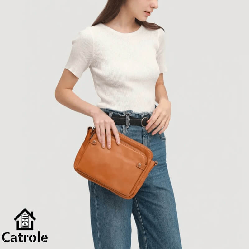 Bolsa Crossbody de Couro