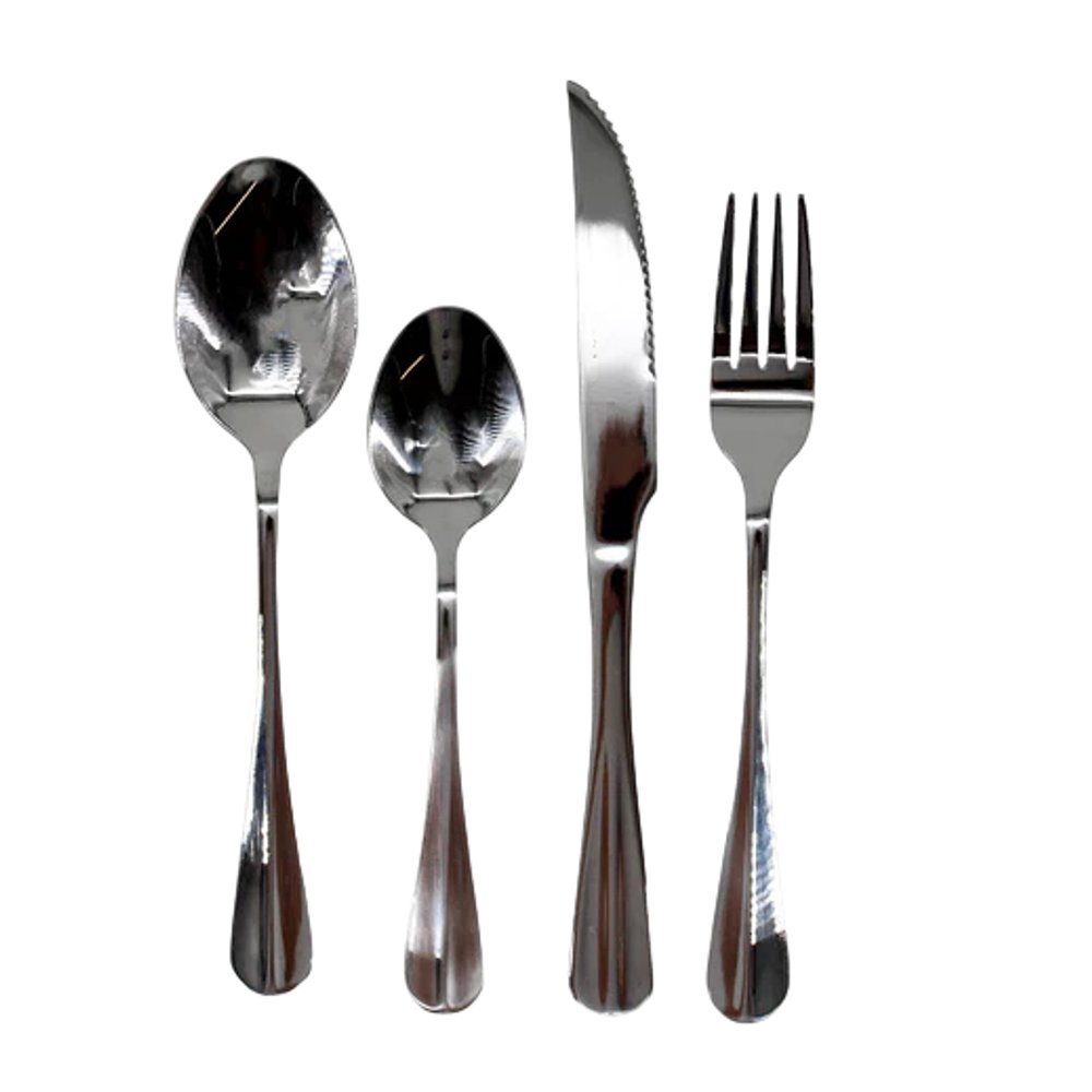 Conjunto 24 Peças Talheres Inox com Maleta