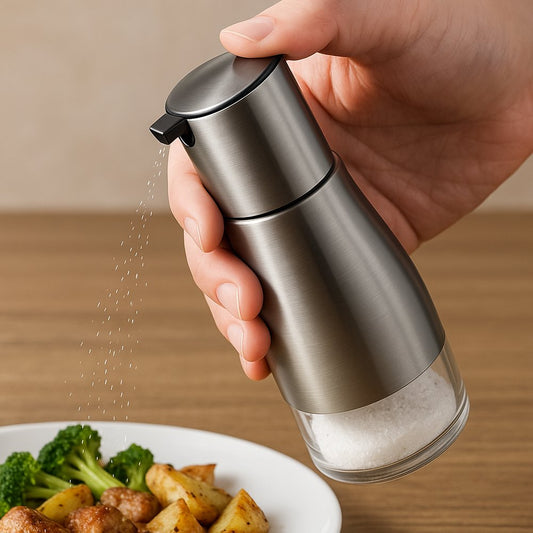 Porta Temperos Vidro 320ml - Inox