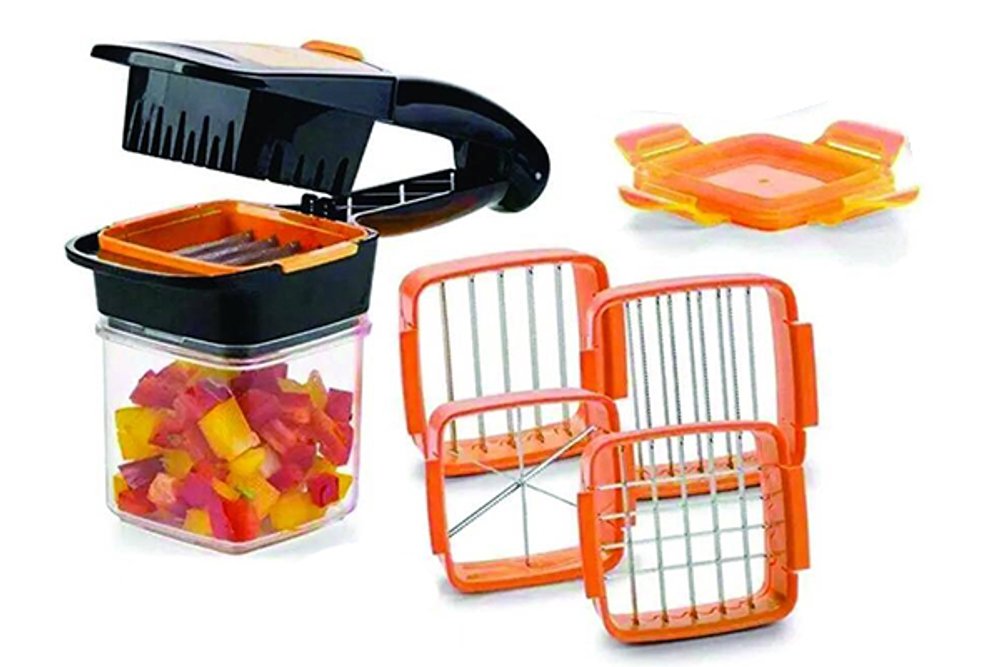 Cortador de Vegetais 7 Peças - Preta